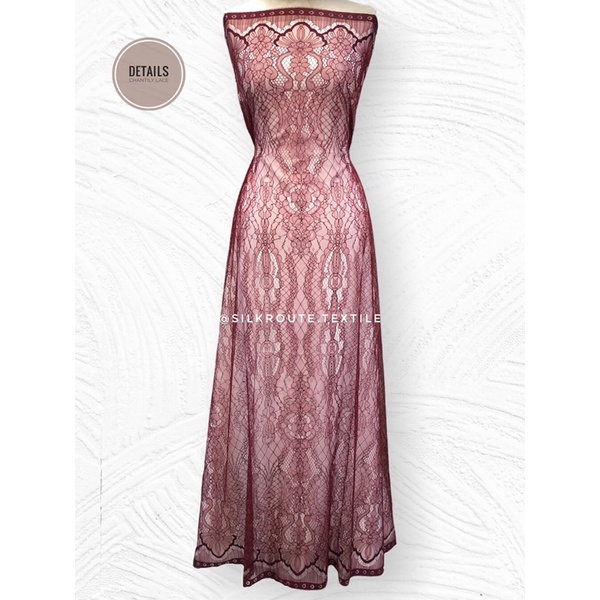 (TERMURAH) KAIN CHANTILY LACE PANEL /LACE CHANTILY PANEL