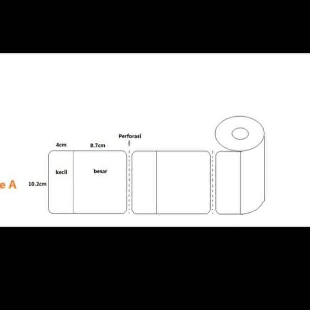 

Terbaik LABEL BARE THERMAL 102 X 127 MM 1LINE GAP CORE 1 LABEL JNE 원