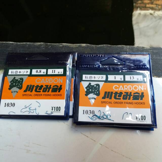 Mata Kail Pancing Carbon Biru 1030 No 1 dan 08 Model Akita Kitsune