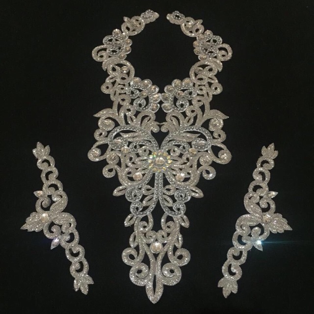 Renda Bordir Kerah Gendis Full Payet