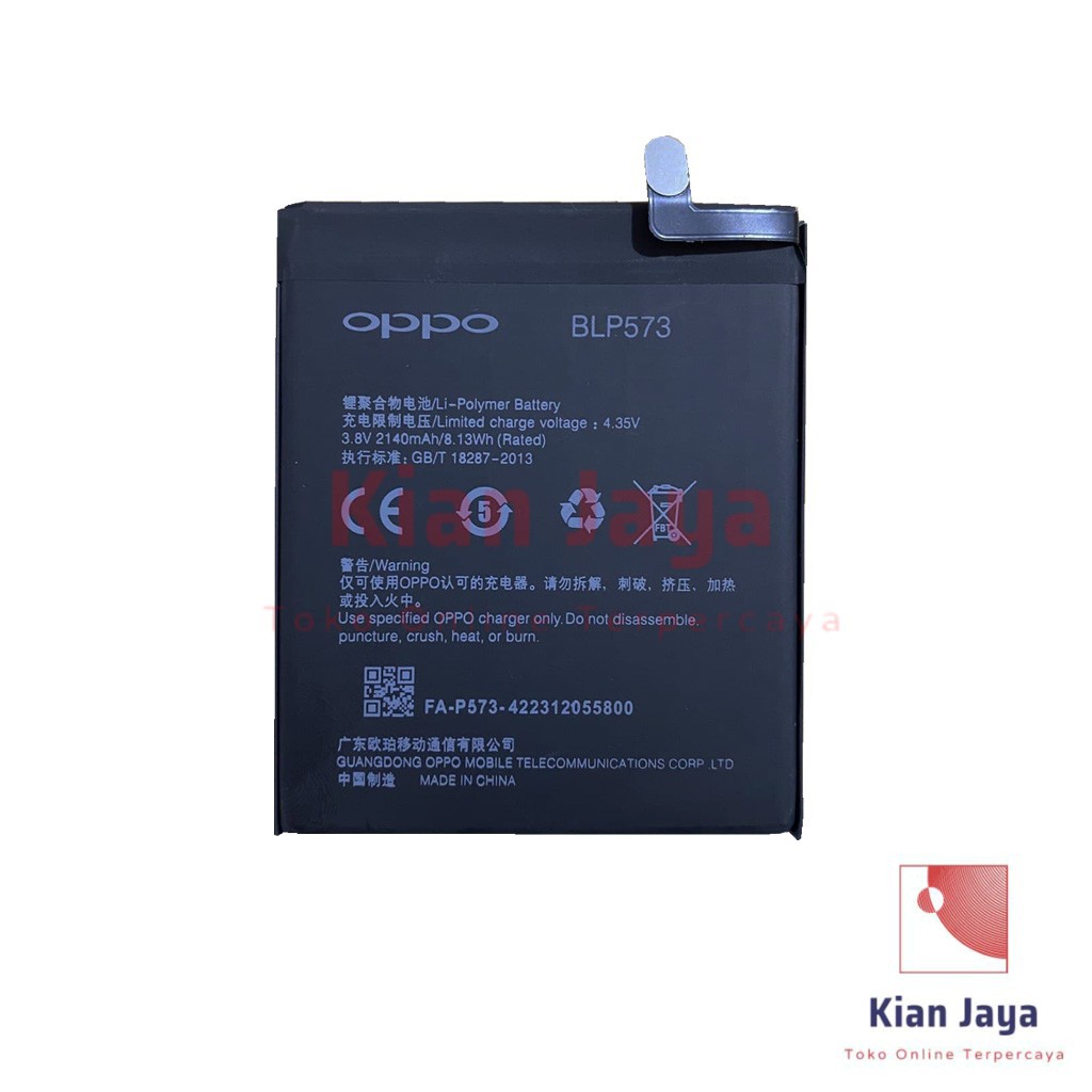 Baterai Oppoo N1 Mini / N5116 / BLP573 Original OEM Batre Batrai Battery Hp BLP 573 Ori