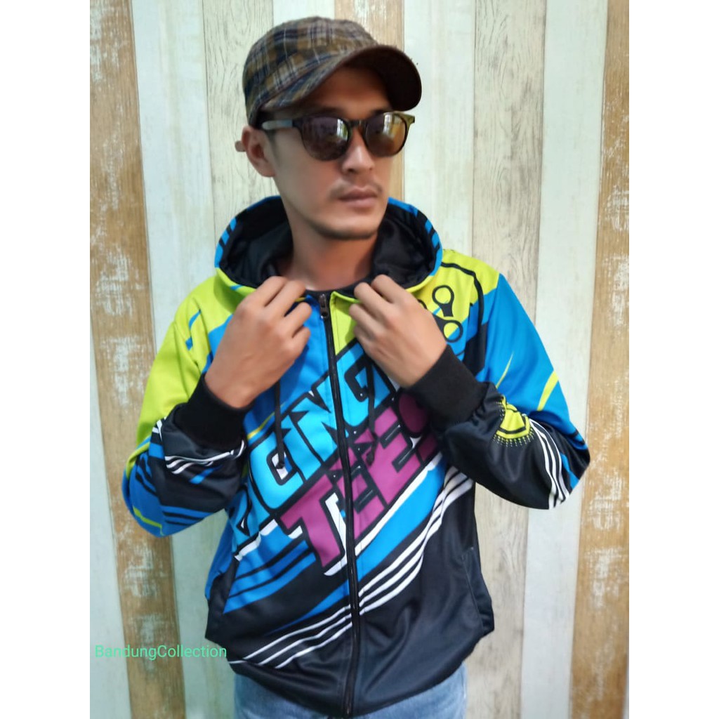 JACKET RACING_RACERTEES KUNING/BIRU_JACKET RACING PRIA DAN WANITA TERLARIS