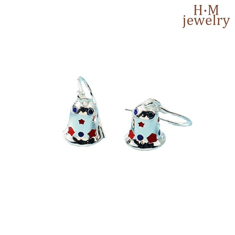 Anting Tusuk Sterling Silver 925 Model Lonceng Natal Untuk Wanita
