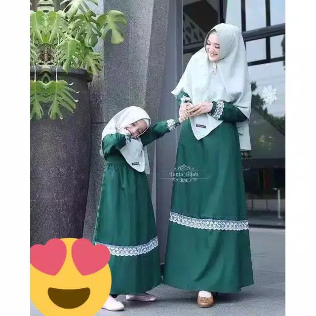 Gamis TATA Couple / Couple Muslim / Couple Gamis / Couple Ibu dan Anak Perempuan / Couple Ibu Anak