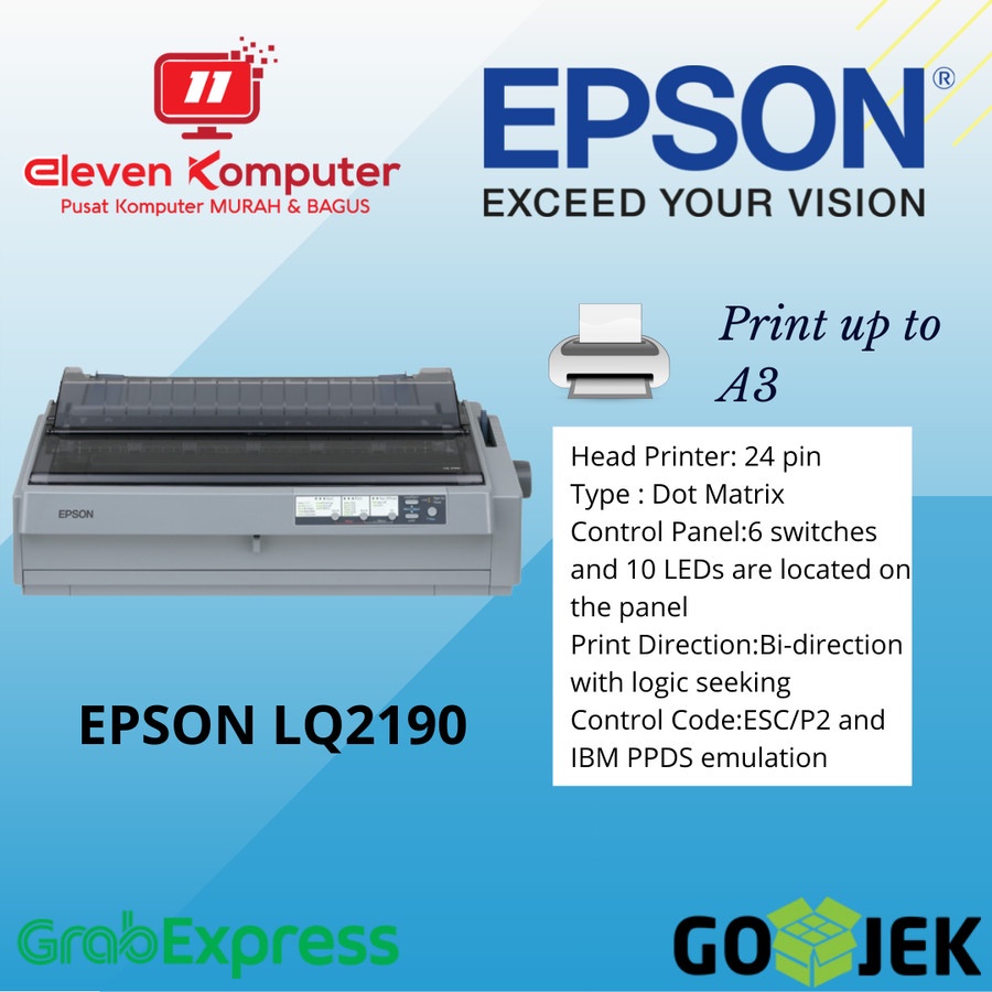Printer Epson LQ2190 LQ-2190 DOT MATRIX Garansi Resmi