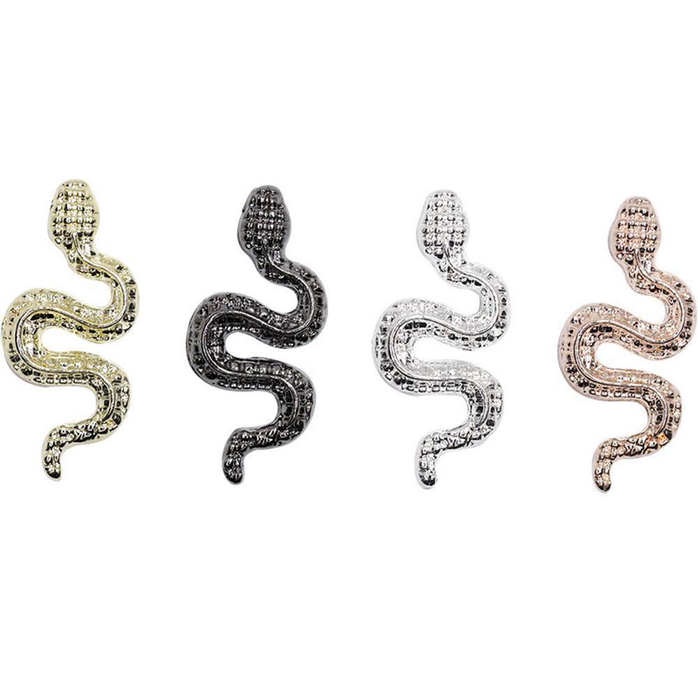 Mxbeauty Aksesoris Perhiasan Kuku Bentuk Ular Bahan Logam Alloy Gaya Retro Untuk Dekorasi Manicure Charms