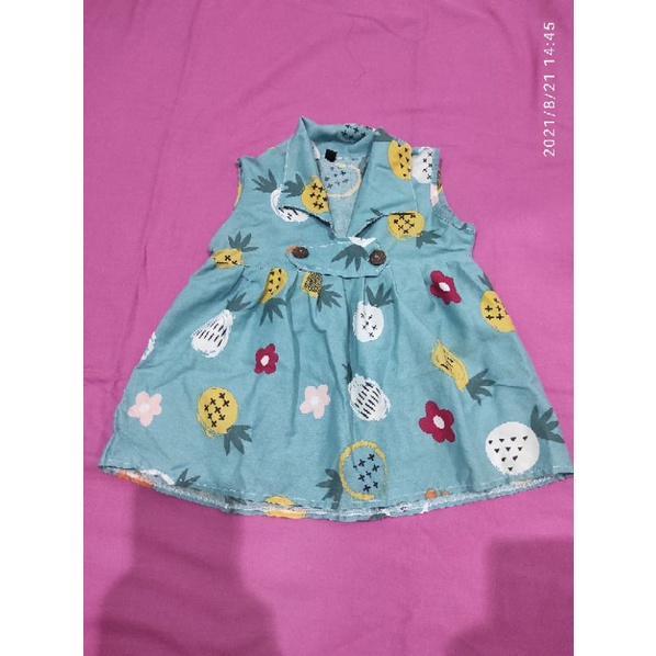 Preloved Baju Kaos jumper dress BODYSUIT BABY NEWBORN - birds & bees mothercare PRIMARK