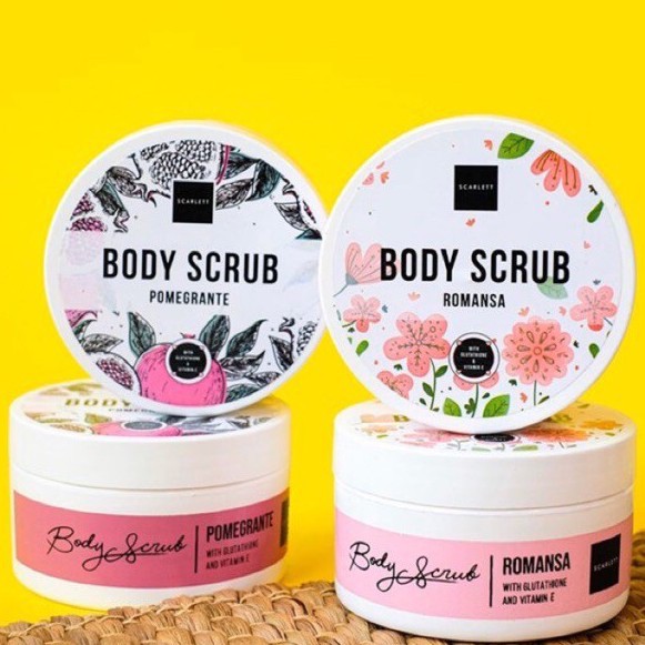 Scarlett Whitening Body Scrub / Lulur Mandi Scarlett