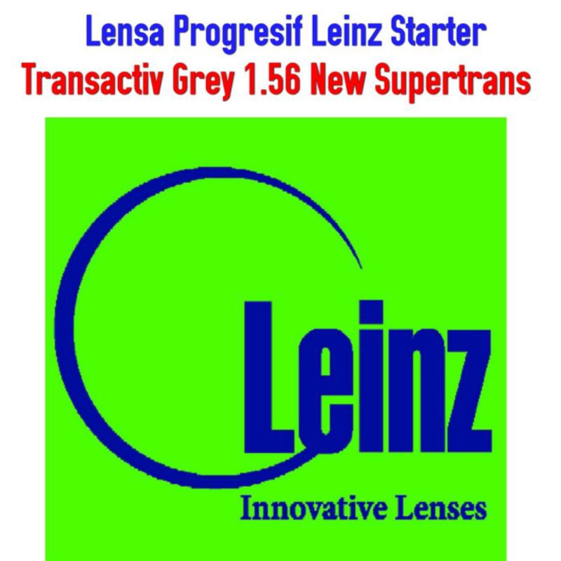 Lensa Kacamata Progresif Leinz Starter 2 Transactiv Grey 1.56 New Supertrans