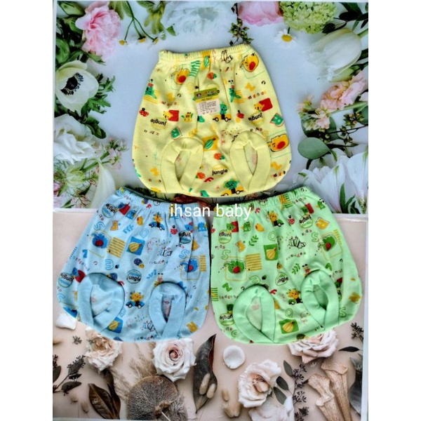 CELANA POP BAYI MOTIF ISI 3 PCS