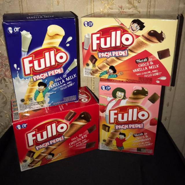 

Fullo 1pack isi24, 4 rasa ( coklat, vanila&coklat , coklat&strawbery , vanila )