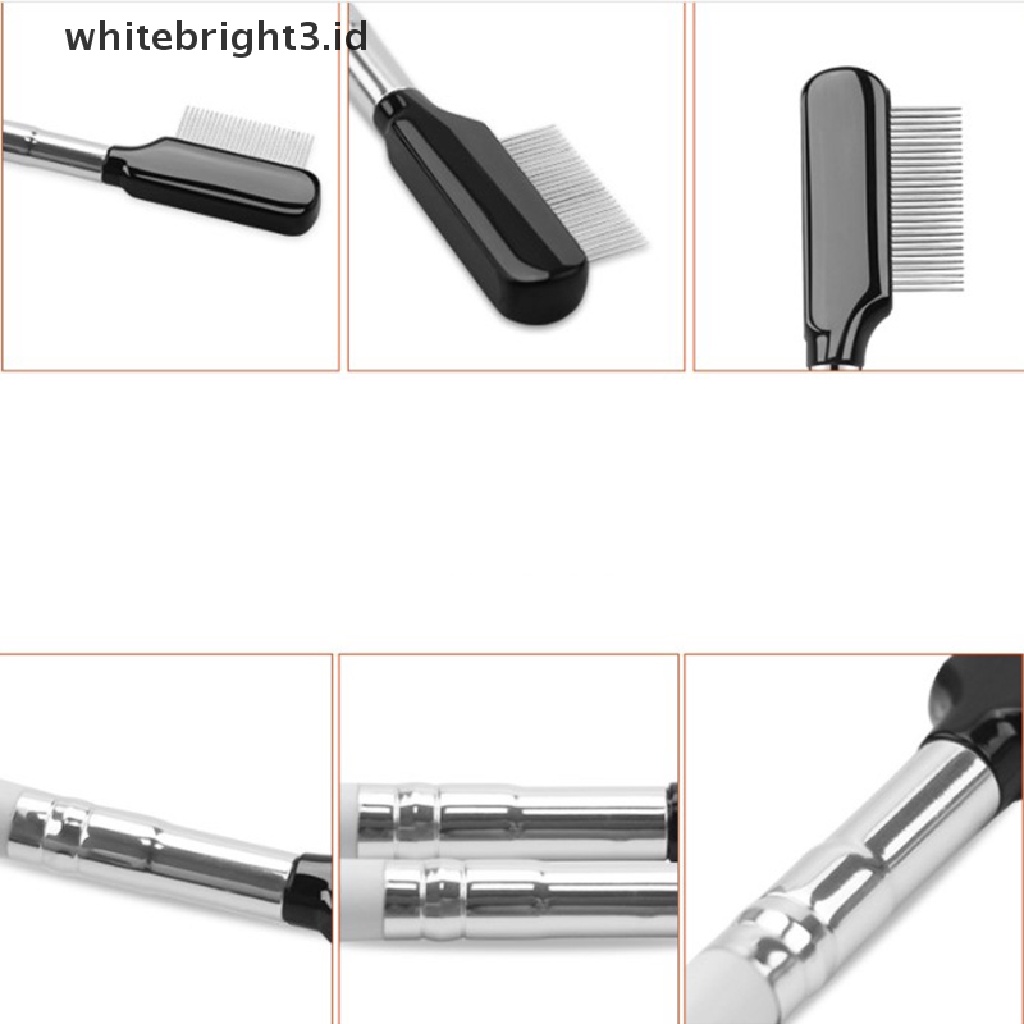 (whitebright3.id) Sisir Alis Bahan Stainless Steel Dengan Cover