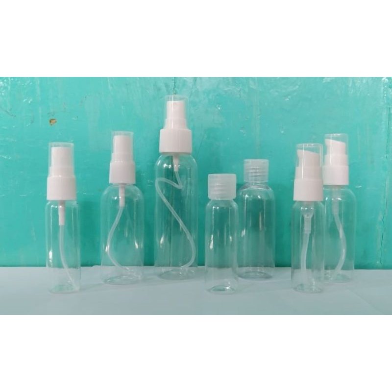 BOTOL 100 ML SHARE PIPET, PUMP, FLIPTOP, SPRAY COCOK UNTUK BEPERGIAN / TRAVELING