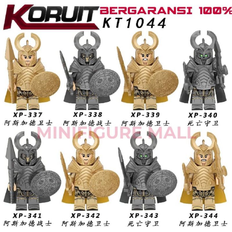 [DJ] Mainan Anak Lego Asgardian Warrior KT1044 Minifigure Bricks Murah Marvel Avengers Ninjago Dinos