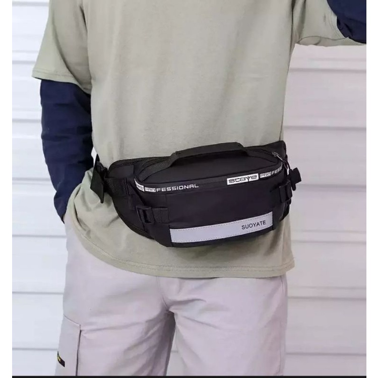 WAISTBAG PRIA PREMIUM TERMURAH//TAS PINGGANGVTEEBARU