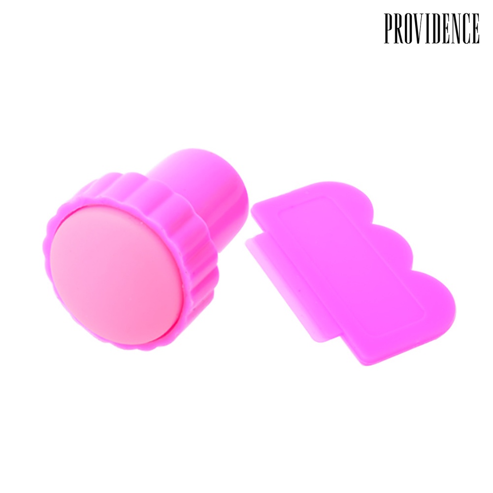 Providence Set Stempel + Scraper Untuk Dekorasi Nail Art Diy