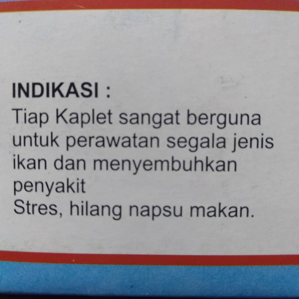 HOBIE OBAT IKAN 10 KAPLET | OBAT STRES / PENAMBAH NAFSU MAKAN IKAN