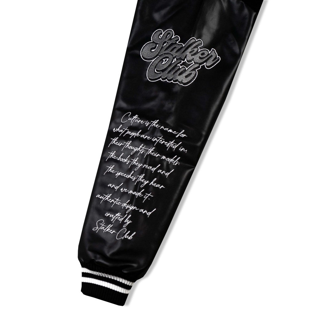 Stalker Jacket Varsity - Rugby Hitam