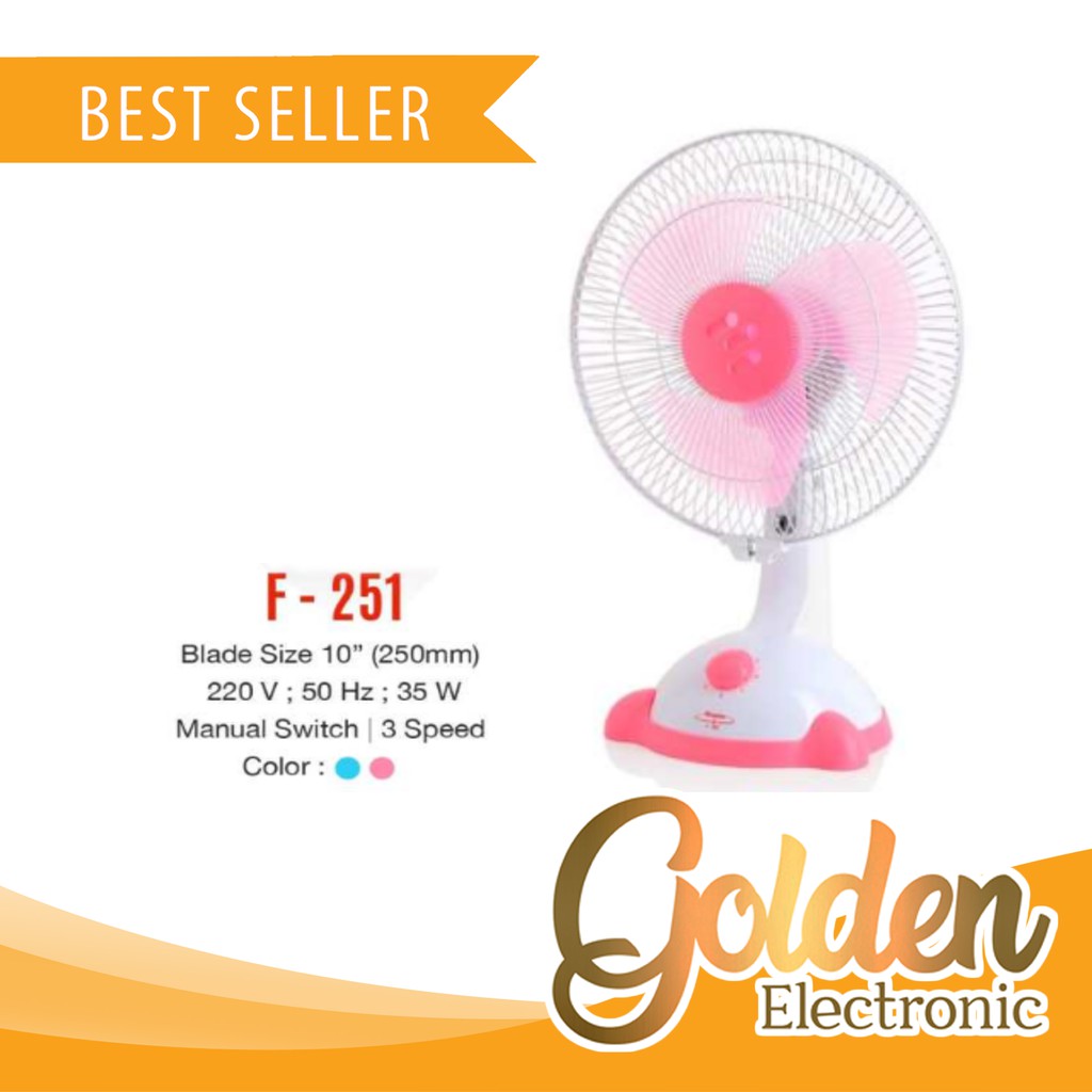 Desk Fan Maspion F-251 (kipas meja) Murah Surabaya