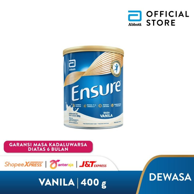 

Ensure Vanila 400 g Susu Nutrisi Dewasa Rendah Laktosa - Adult Nutrition Powder