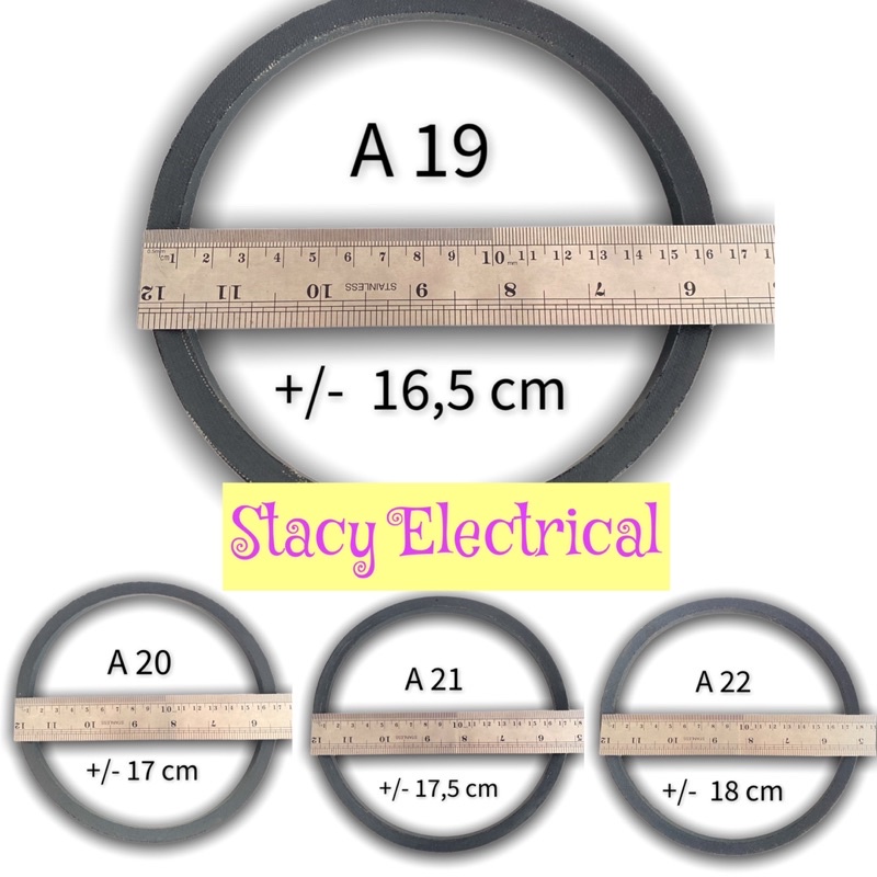Van Belt Mesin Cuci A19-A34 / A22,5 - A33,5 Semua Ukuran