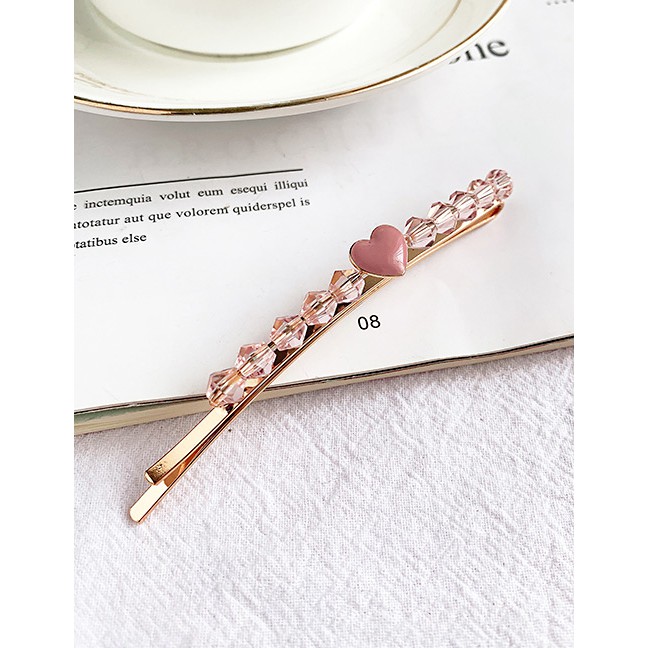 LRC Jepit Rambut Fashion Alloy Resin Love Hairpin F59739