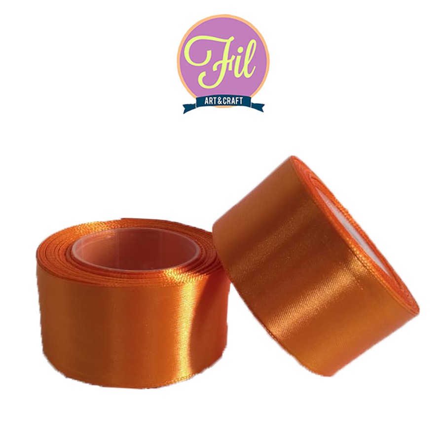 

Pita Satin Orange 1.5 inch / Pita Kain 1.5" /Pita Satin Orange 1.5inch