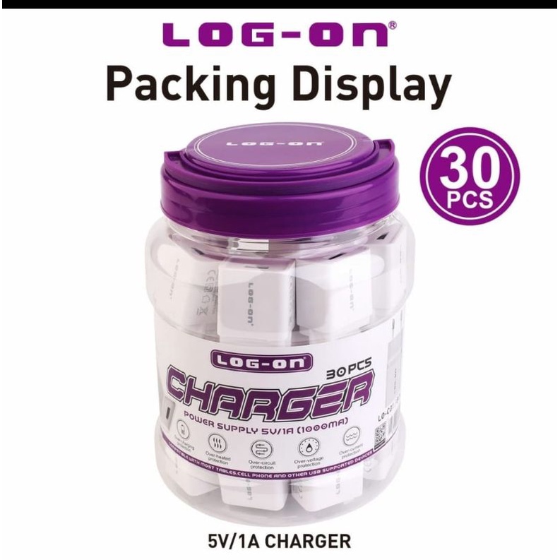 Batok Charger Merk Log-on