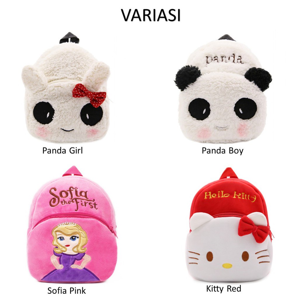 T&amp;Y Tas Ransel Anak sekolah TK SD Karakter Bag Backpack Mini Motif Cartoon Cute cod