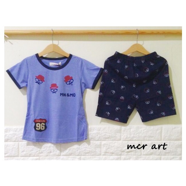 Baju Anak Laki MN &amp; MO Blue