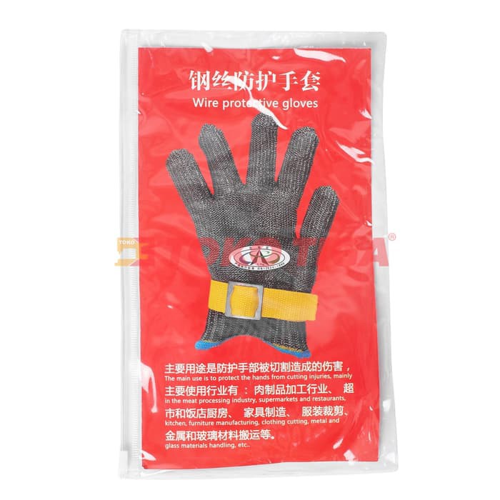 Anti-cut Wire Glove / Sarung Tangan Stainless Steel Anti Potong Tikam