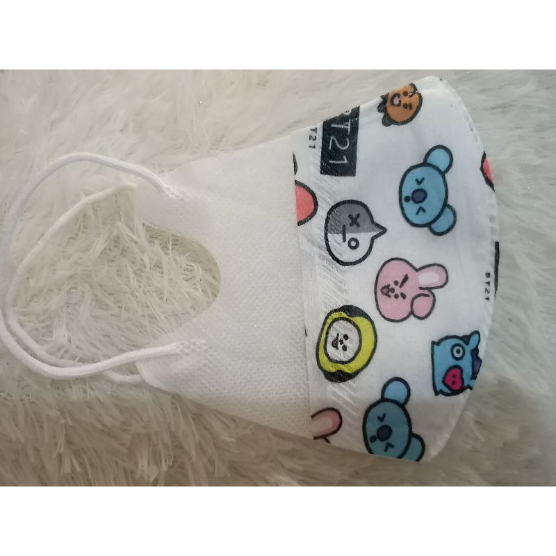 masker duckbill anak BTS
