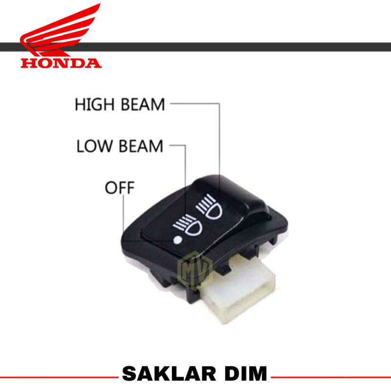 SAKLAR HONDA SAKLAR DIMMER DIM MOTOR HONDA SWITCH LAMPU MOTOR HONDA BEAT SCOOPY VARIO SUPRA KHARISMA REVO DLL