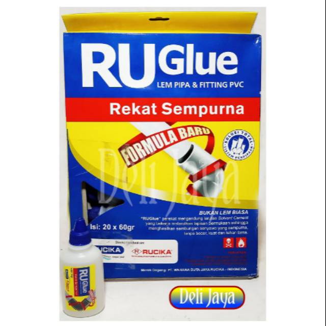 Lem Pipa Botol RuGlue Ru Glue 60gr lem rucika lem wavin