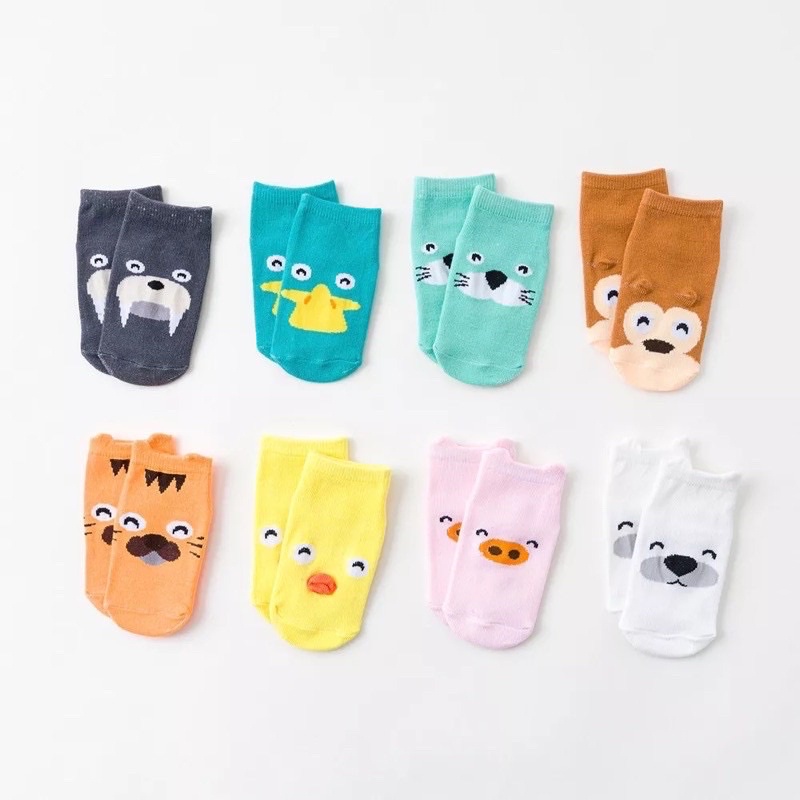 Kaos Kaki Anak Bayi Balita Newborn Laki Laki Perempua  Cute Animal Korea Lucu 3 D Kaus Kaki Bayi 3D