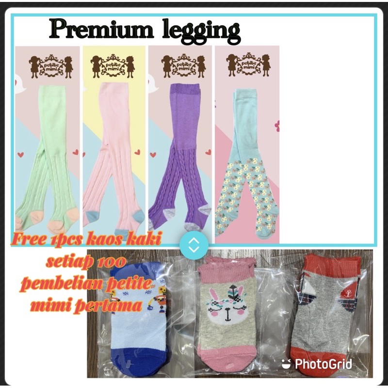 Petite Mimi Celana Legging Bayi Anak Ukuran SML SNI Cherrbabykidsshop