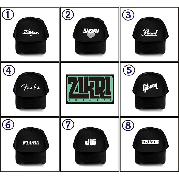 TOPI TRUCKER / TOPI JARING LOGO BRAND MUSIK