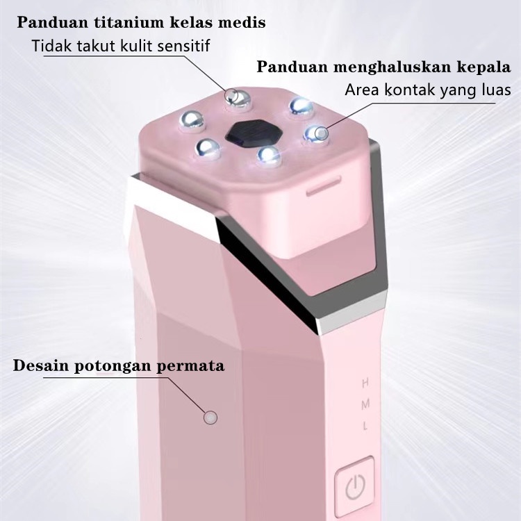Inface MS6000 Alat Pijat Wajah Elektrik RF Infrared Pencegah Kerutan Detox Anti Aging Skin Care Radio Frekuensi Kecantikan Mesoterapi Elektroporasi Memudar Garis-garis Halus Penghilang Kerut Mengencangkan Menghilangkan Keriput Mencerahkan Meremajakan