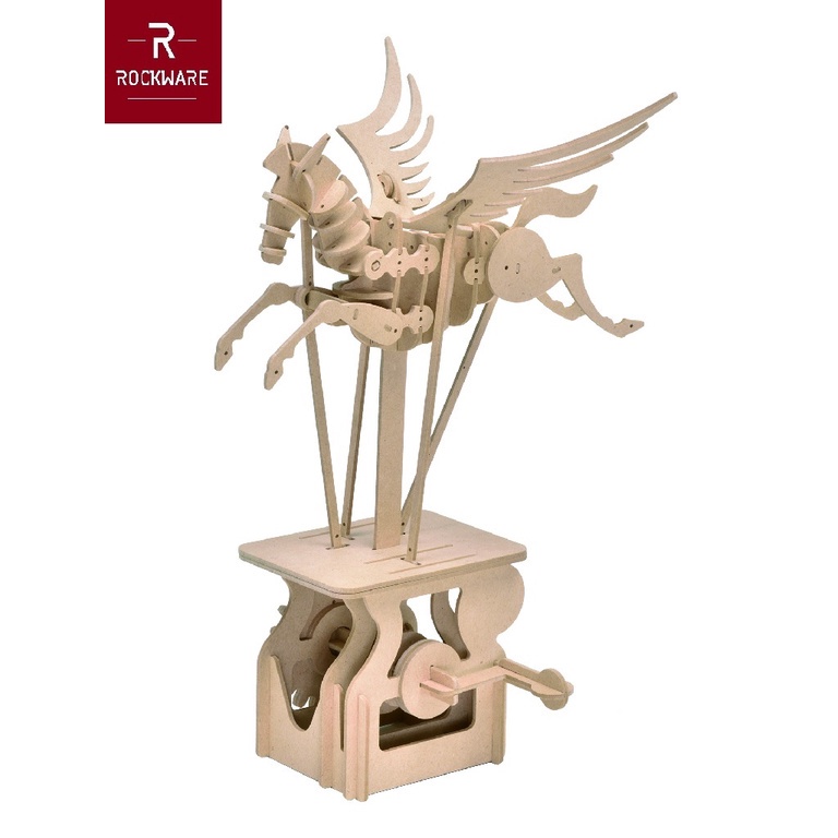 AKN88 - ROCKWARE RW-DIY02 - Creative Wooden Puzzle 3D - Pegasus Model