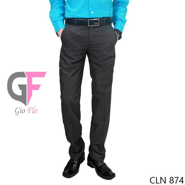 GIOFLO Celana Panjang Formal Pria Slimfit Dark Grey / CLN 874