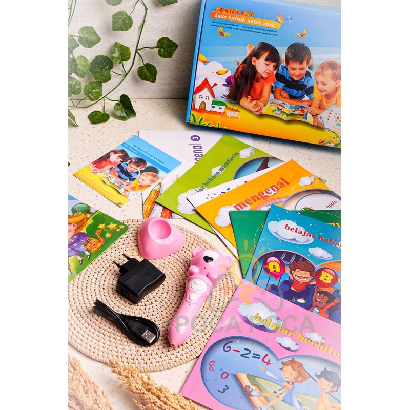 Genius Boy Buku Belajar Inggris Mandarin Bicara Sendiri Anti Gadget Kado Ulang Tahun Birthday