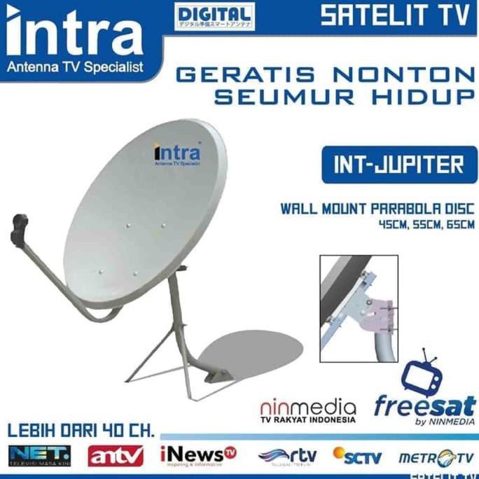 Ready&Siapkirim Intra Dish Parabola Ninmedia 45 Cm Free Standing Anti Karat Free Stand