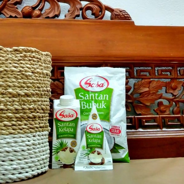 

Santan Sasa Cair Kelapa 65ml, 200 ml, ,Bubuk 75 gr dan Bubuk 20 gr