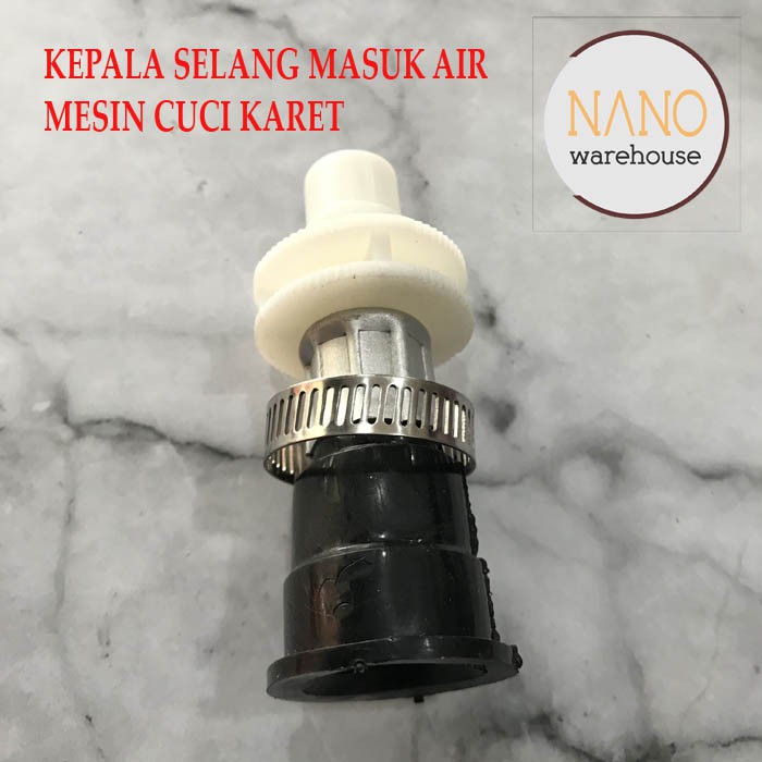 Kepala Selang Inlet Masuk Air Mesin Cuci Model Karet / Sambungan selang mesin cuci