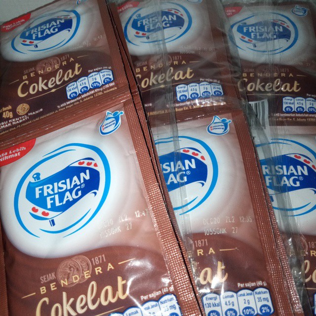 SUSU BENDERA SACHET FRISIAN FLAG ECER - SUSU KENTAL MANIS | COKELAT | COKLAT