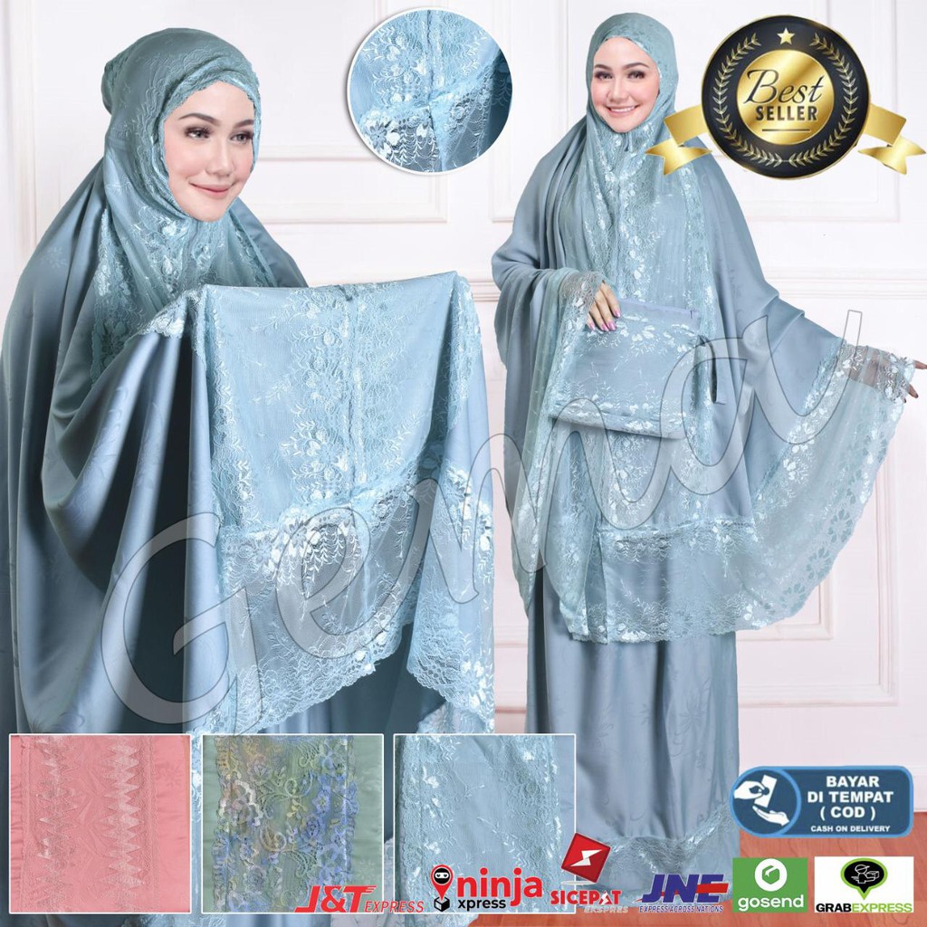 mukena sutra velvet terbaru kd jumbo