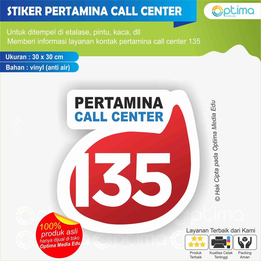 

STIKER PERTAMINA CALL CENTER