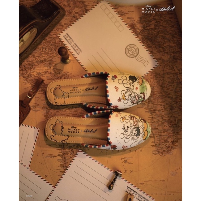 Ittaherl x Mickey Mouse - Dear Mickey Slipper Round Cloud Size 41