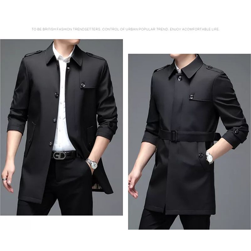 men's coat pria variasi kancing satu baris/mens coat terbaru