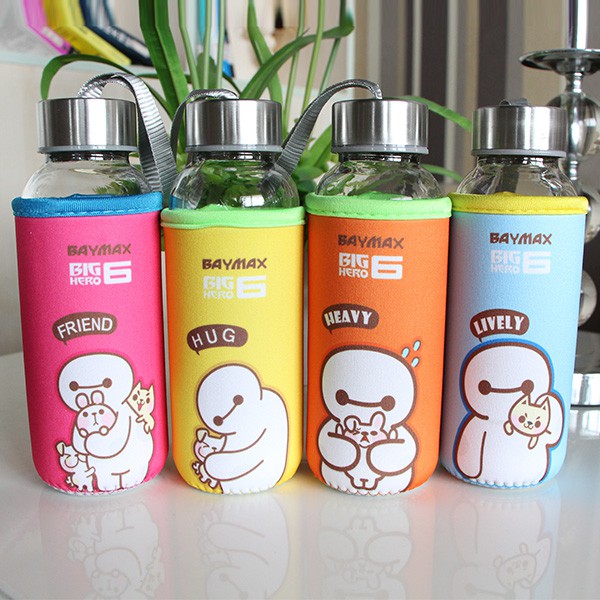 Botol Kaca Motif Karakter 300ml